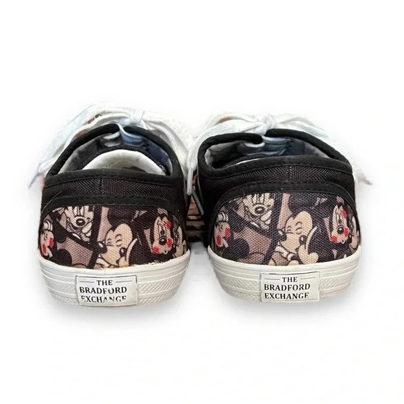 THE BRADFORD EXCHANGE Mickey & Minnie "Caught in the Moment" Sneakers sz 7.5 - Picture 7 of 11
